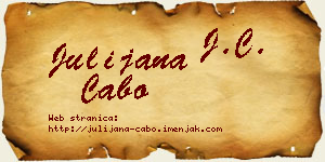 Julijana Cabo vizit kartica